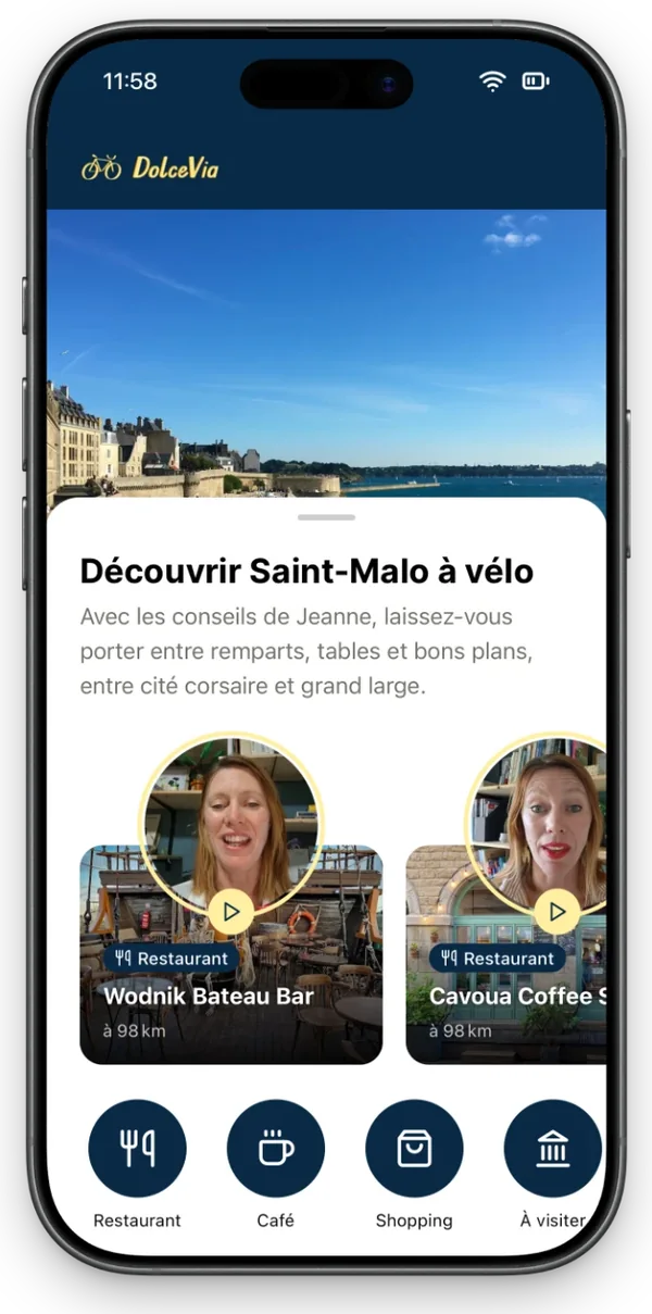 Accueil du guide DolceVia : Découvrir Saint-Malo à vélo, avec les recommandations de Jeanne